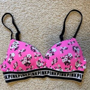 Pink Floral Wireless Bra by PINK Victoria's Secret